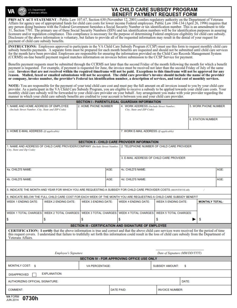 What Is The Va Child Care Subsidy Program