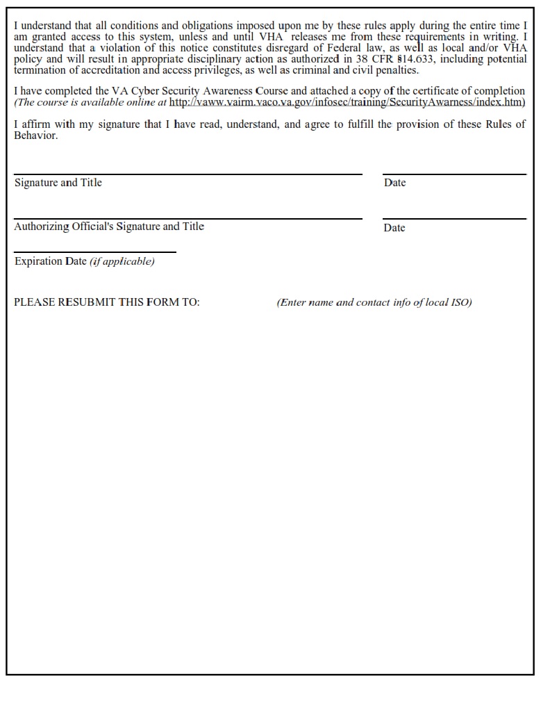VA Form 10-0400a - Page 2