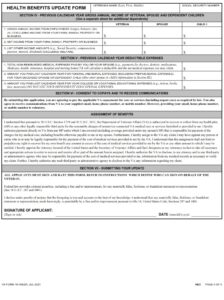 VA Form 10-10EZR – Health Benefits Update Form - VA Forms