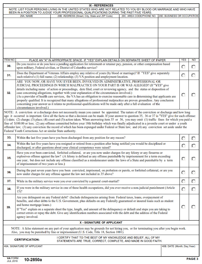 VA Form 10-2850A - Page 3