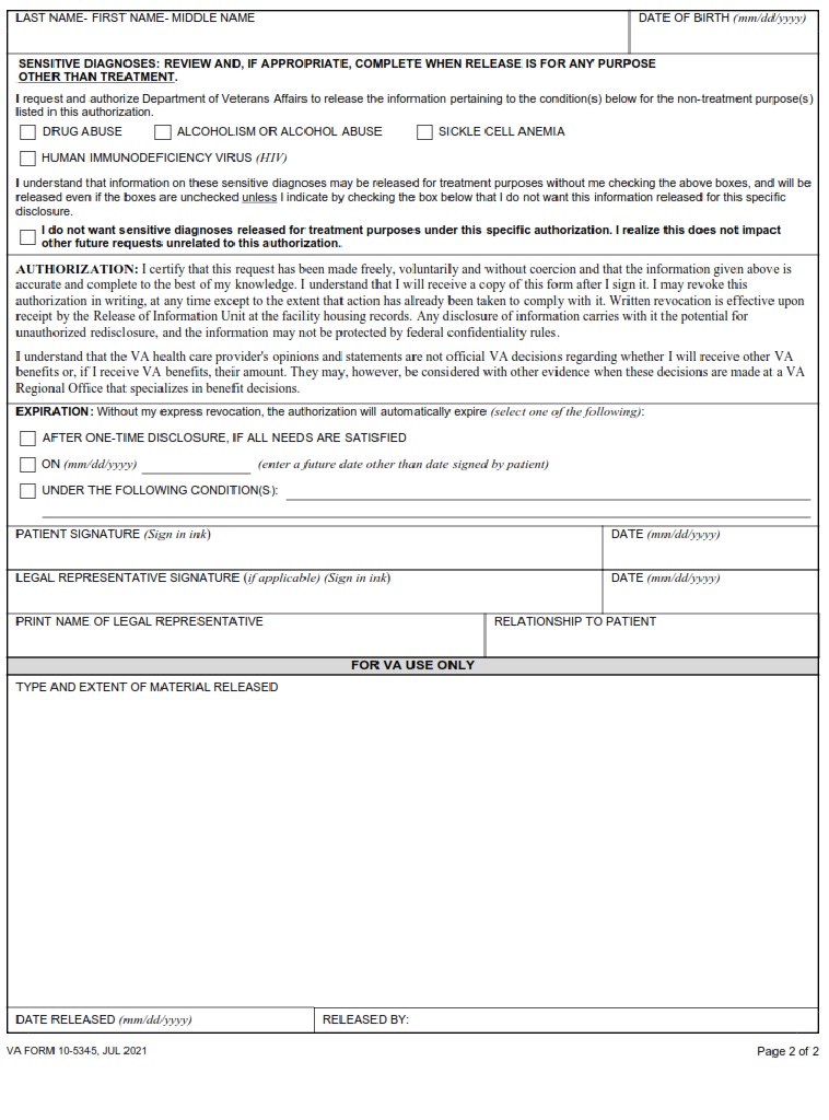 va-form-10-5345-request-for-and-authorization-to-release-health