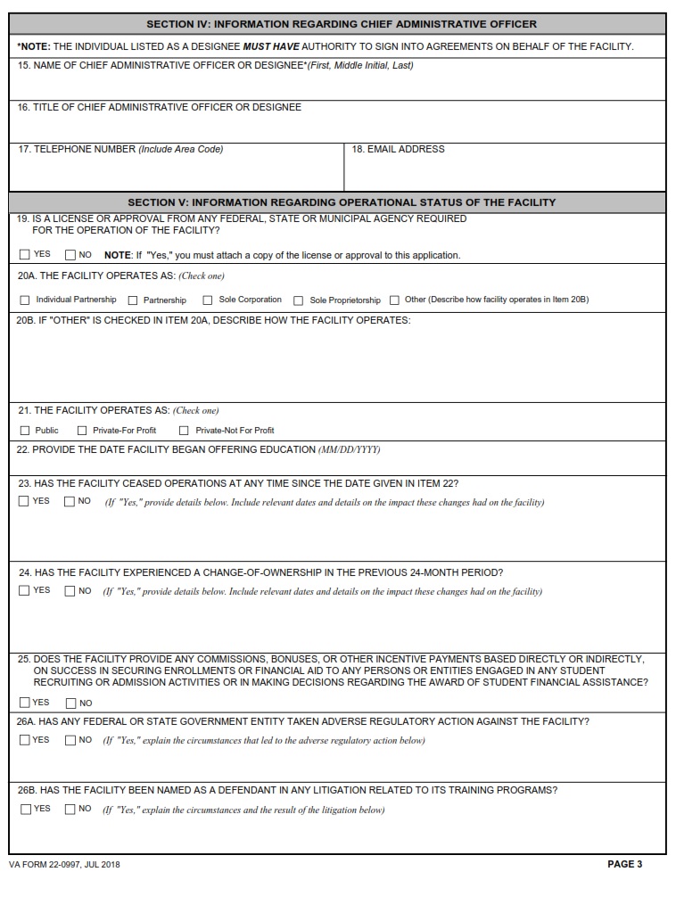 VA Form 22-0997 - Page 2