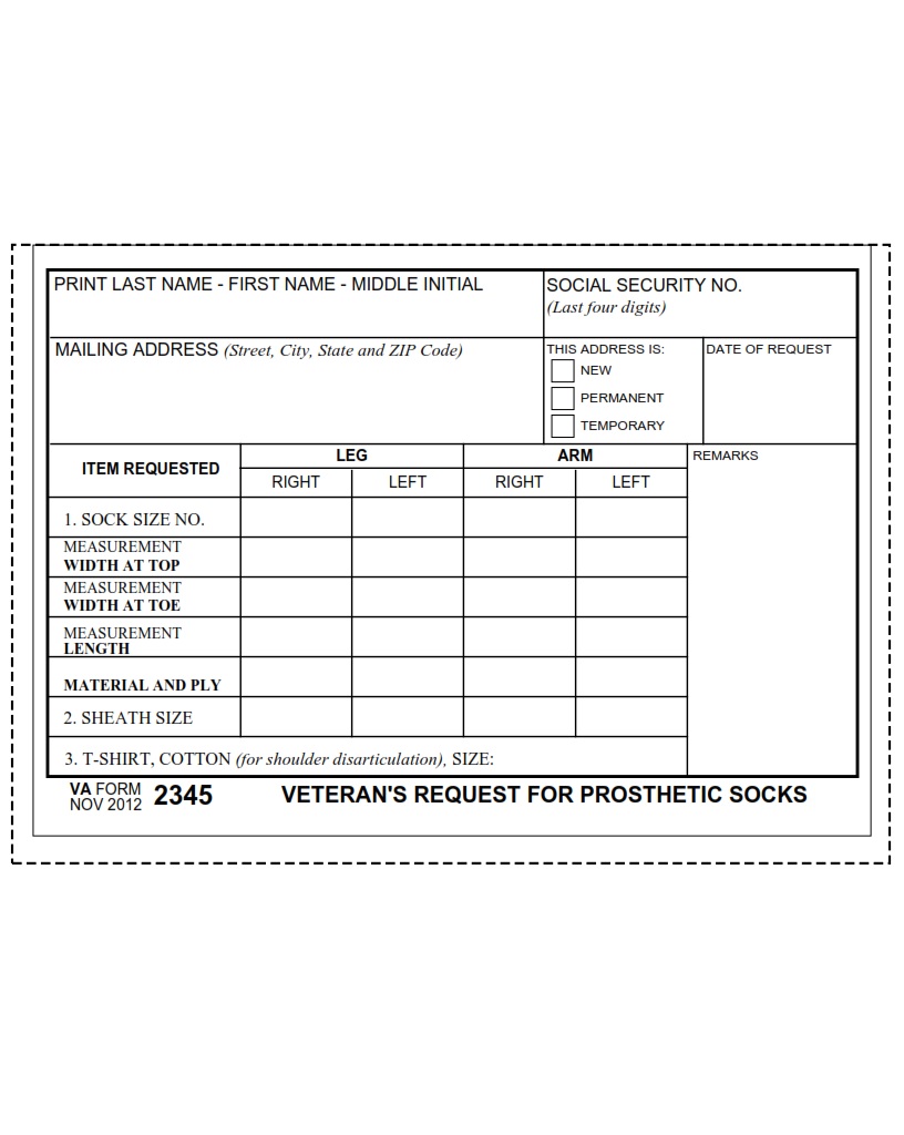 VA Form 2345