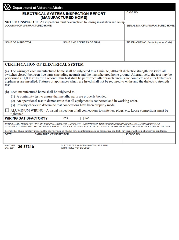 VA Form 26-8731b