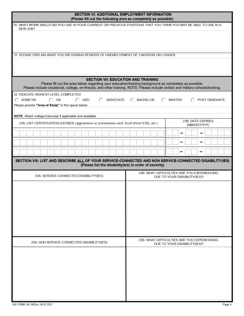 va-form-28-1902w-veteran-readiness-and-employment-vr-e