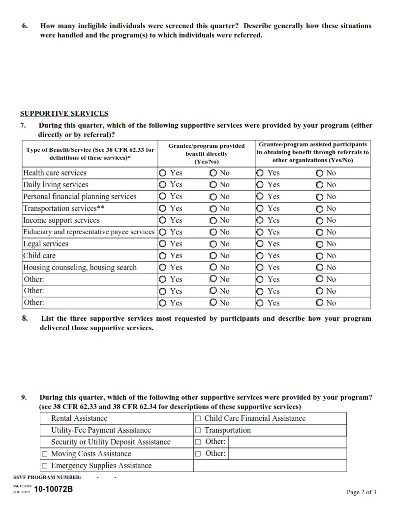 VA Form 10-10072B - Page 2